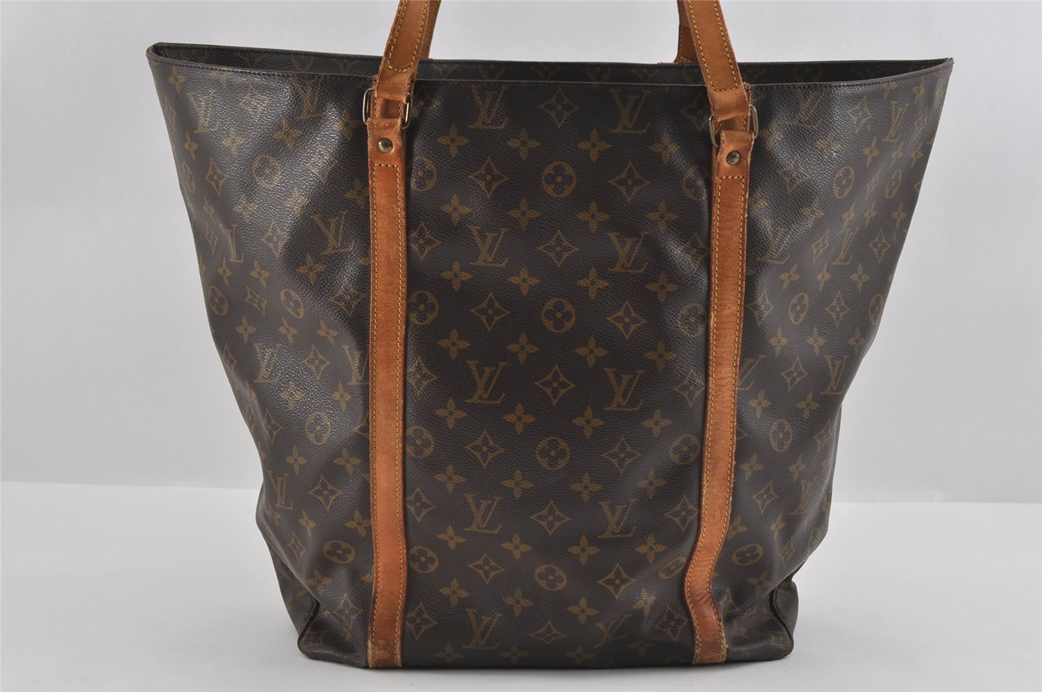 Authentic Louis Vuitton Monogram Sac Shopping GM Tote Bag M51110 LV 1007I