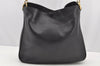 Authentic GUCCI Bamboo 2Way Shoulder Hand Bag Purse Leather Black Junk 1008I