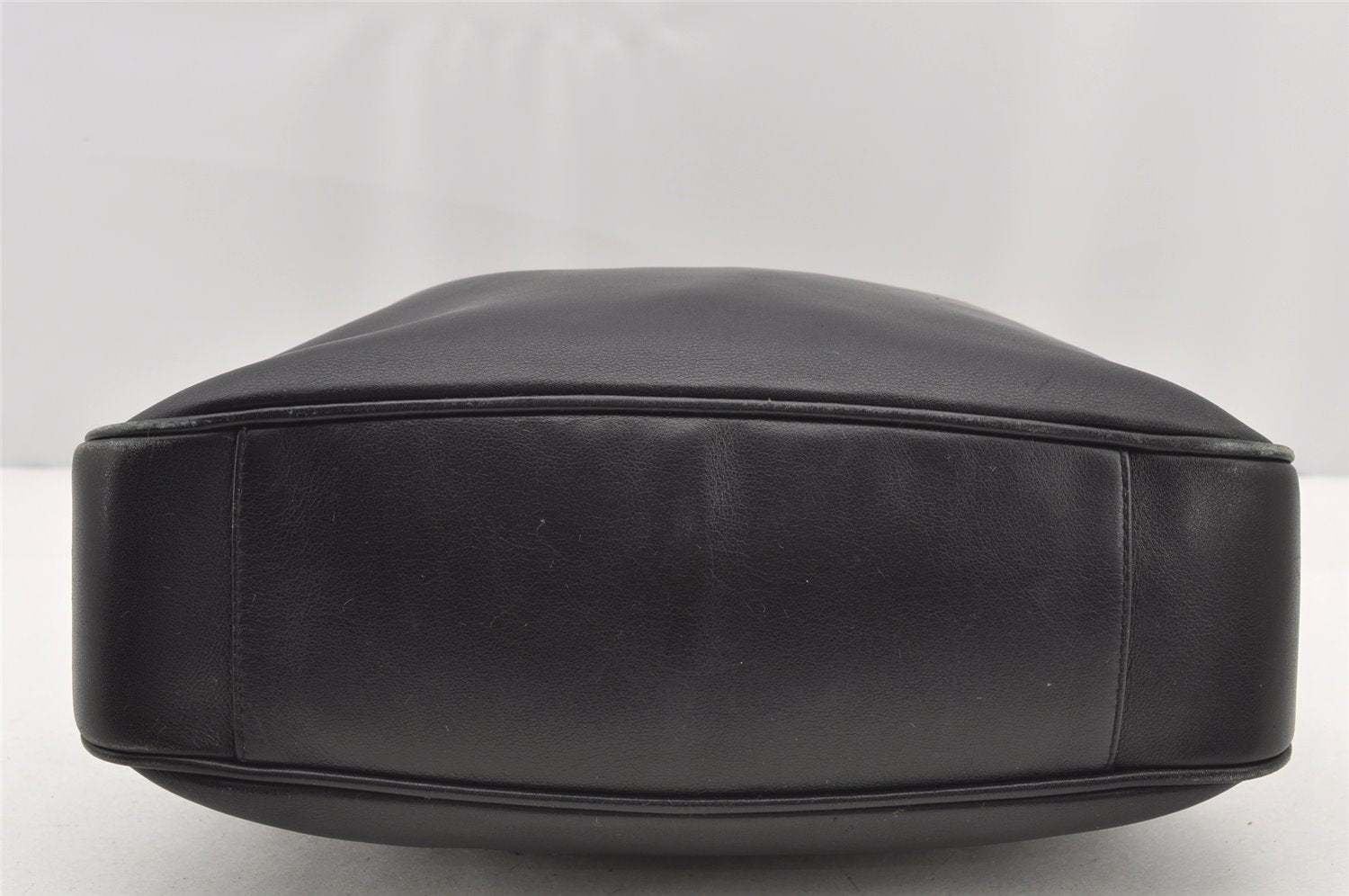 Authentic GUCCI Bamboo 2Way Shoulder Hand Bag Purse Leather Black Junk 1008I