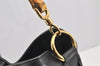 Authentic GUCCI Bamboo 2Way Shoulder Hand Bag Purse Leather Black Junk 1008I