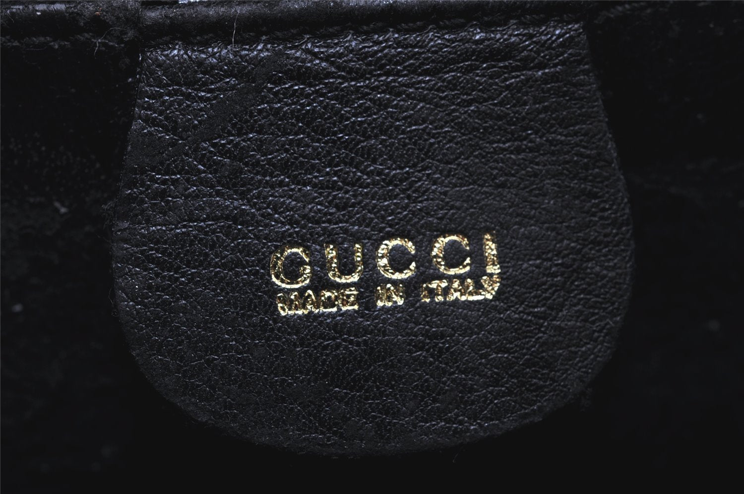 Authentic GUCCI Bamboo 2Way Shoulder Hand Bag Purse Leather Black Junk 1008I