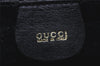 Authentic GUCCI Bamboo 2Way Shoulder Hand Bag Purse Leather Black Junk 1008I