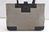 Authentic GUCCI Vintage Shoulder Tote Bag Canvas Leather 0021109 Gray 1009G