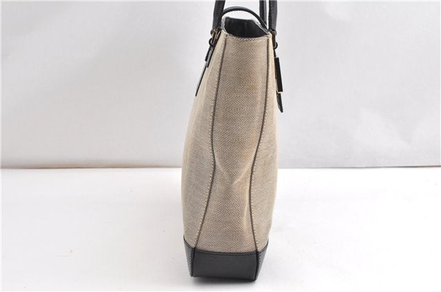 Authentic GUCCI Vintage Shoulder Tote Bag Canvas Leather 0021109 Gray 1009G