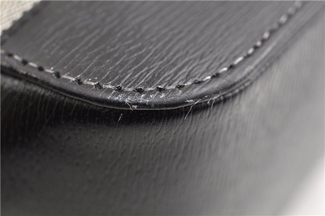 Authentic GUCCI Vintage Shoulder Tote Bag Canvas Leather 0021109 Gray 1009G