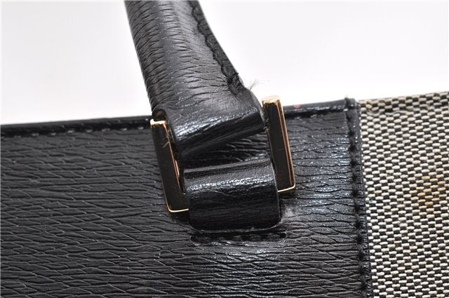 Authentic GUCCI Vintage Shoulder Tote Bag Canvas Leather 0021109 Gray 1009G