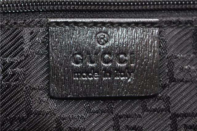 Authentic GUCCI Vintage Shoulder Tote Bag Canvas Leather 0021109 Gray 1009G