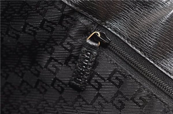 Authentic GUCCI Vintage Shoulder Tote Bag Canvas Leather 0021109 Gray 1009G