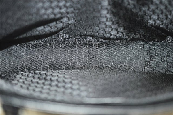 Authentic GUCCI Vintage Shoulder Tote Bag Canvas Leather 0021109 Gray 1009G