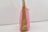 Authentic PRADA Vintage Nylon Tessuto Leather Shoulder Bag Pink 1011I