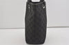 Authentic GUCCI Vintage Shoulder Tote Bag GG Canvas Leather 31244 Black 1012I
