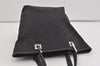 Authentic GUCCI Vintage Shoulder Tote Bag GG Canvas Leather 31244 Black 1012I