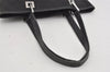 Authentic GUCCI Vintage Shoulder Tote Bag GG Canvas Leather 31244 Black 1012I