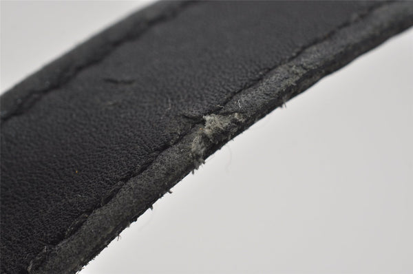 Authentic GUCCI Vintage Shoulder Tote Bag GG Canvas Leather 31244 Black 1012I