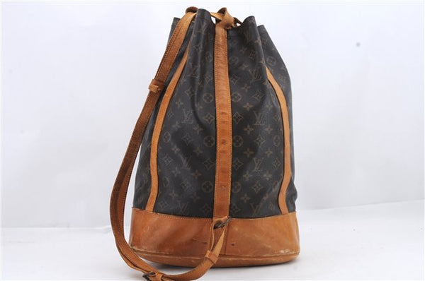 Authentic Louis Vuitton Monogram Randonnee GM Shoulder Bag M42244 LV 1014D