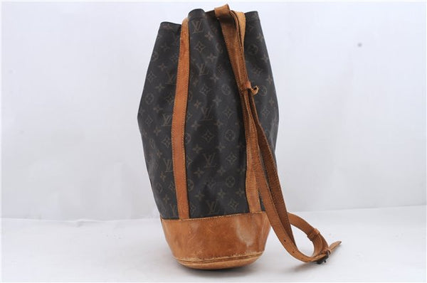 Authentic Louis Vuitton Monogram Randonnee GM Shoulder Bag M42244 LV 1014D