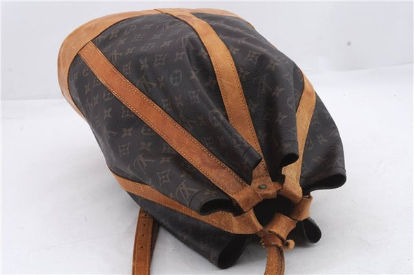 Authentic Louis Vuitton Monogram Randonnee GM Shoulder Bag M42244 LV 1014D