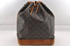 Authentic Louis Vuitton Monogram Noe Shoulder Drawstring Bag M42224 LV 1014I