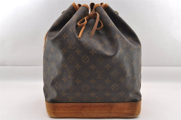 Authentic Louis Vuitton Monogram Noe Shoulder Drawstring Bag M42224 LV 1014I