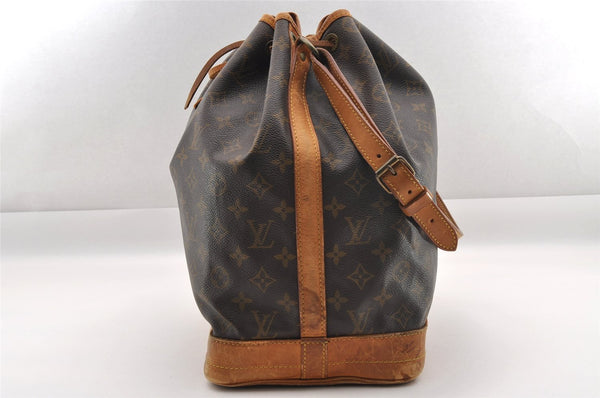 Authentic Louis Vuitton Monogram Noe Shoulder Drawstring Bag M42224 LV 1014I