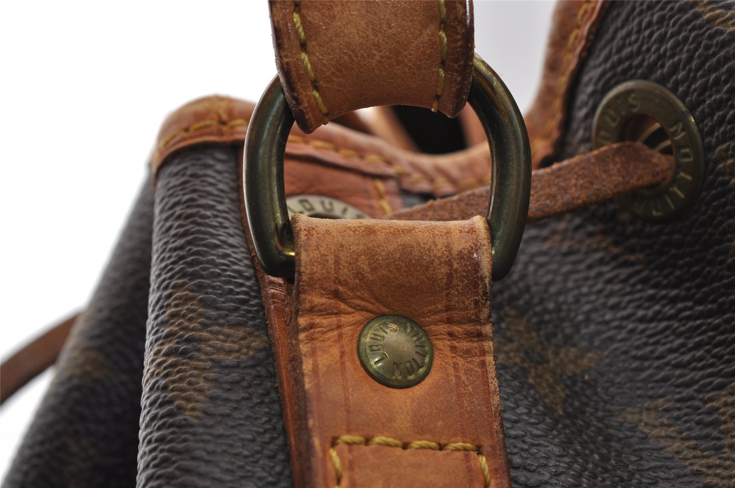 Authentic Louis Vuitton Monogram Noe Shoulder Drawstring Bag M42224 LV 1014I