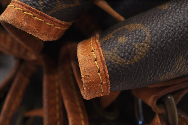 Authentic Louis Vuitton Monogram Noe Shoulder Drawstring Bag M42224 LV 1014I