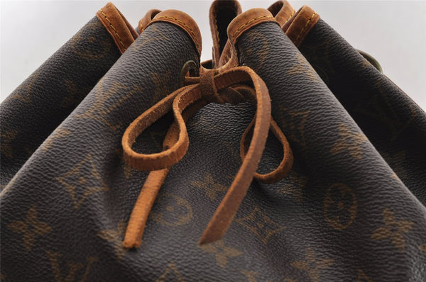 Authentic Louis Vuitton Monogram Noe Shoulder Drawstring Bag M42224 LV 1014I