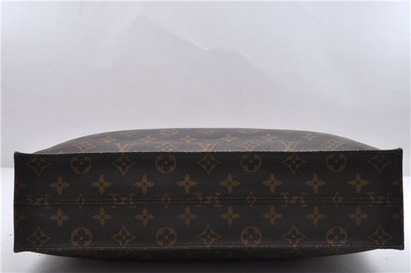 Authentic Louis Vuitton Monogram Sac Plat Hand Bag M51140 LV 1015D