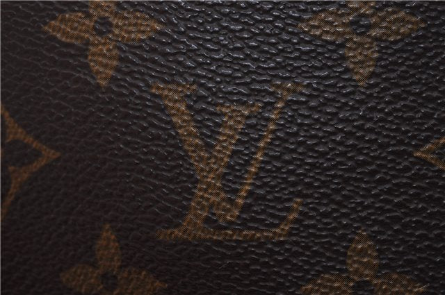 Authentic Louis Vuitton Monogram Sac Plat Hand Bag M51140 LV 1015D