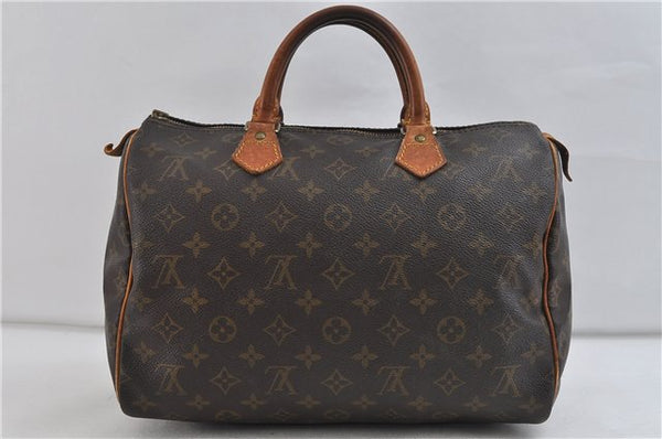 Authentic Louis Vuitton Monogram Speedy 30 Hand Bag M41526 LV Junk 1016D