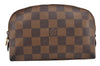 Authentic Louis Vuitton Damier Pochette Cosmetic PM Pouch N47516 LV 1016I