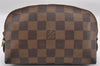 Authentic Louis Vuitton Damier Pochette Cosmetic PM Pouch N47516 LV 1016I