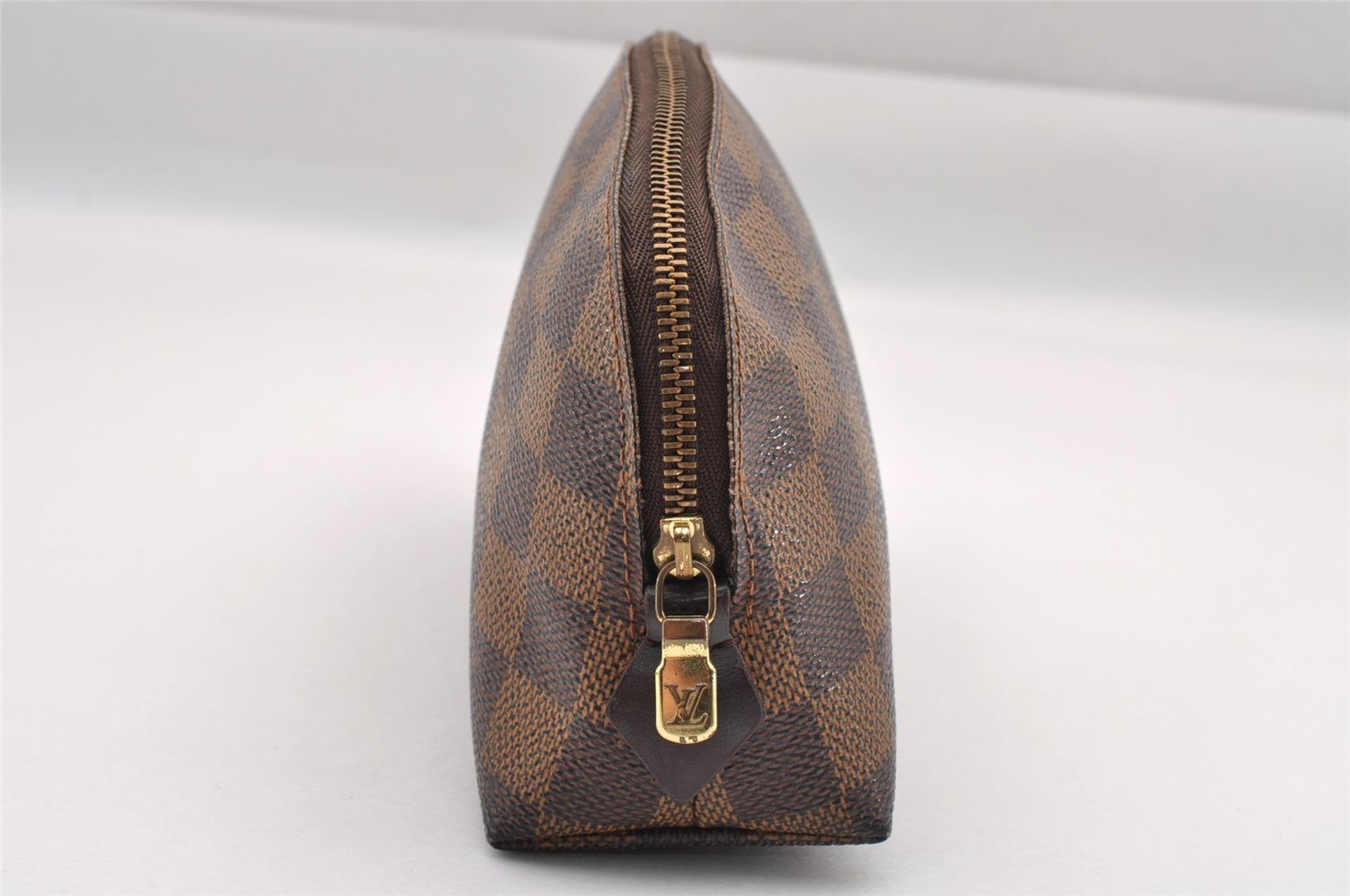 Authentic Louis Vuitton Damier Pochette Cosmetic PM Pouch N47516 LV 1016I