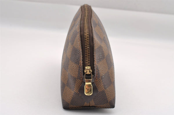 Authentic Louis Vuitton Damier Pochette Cosmetic PM Pouch N47516 LV 1016I