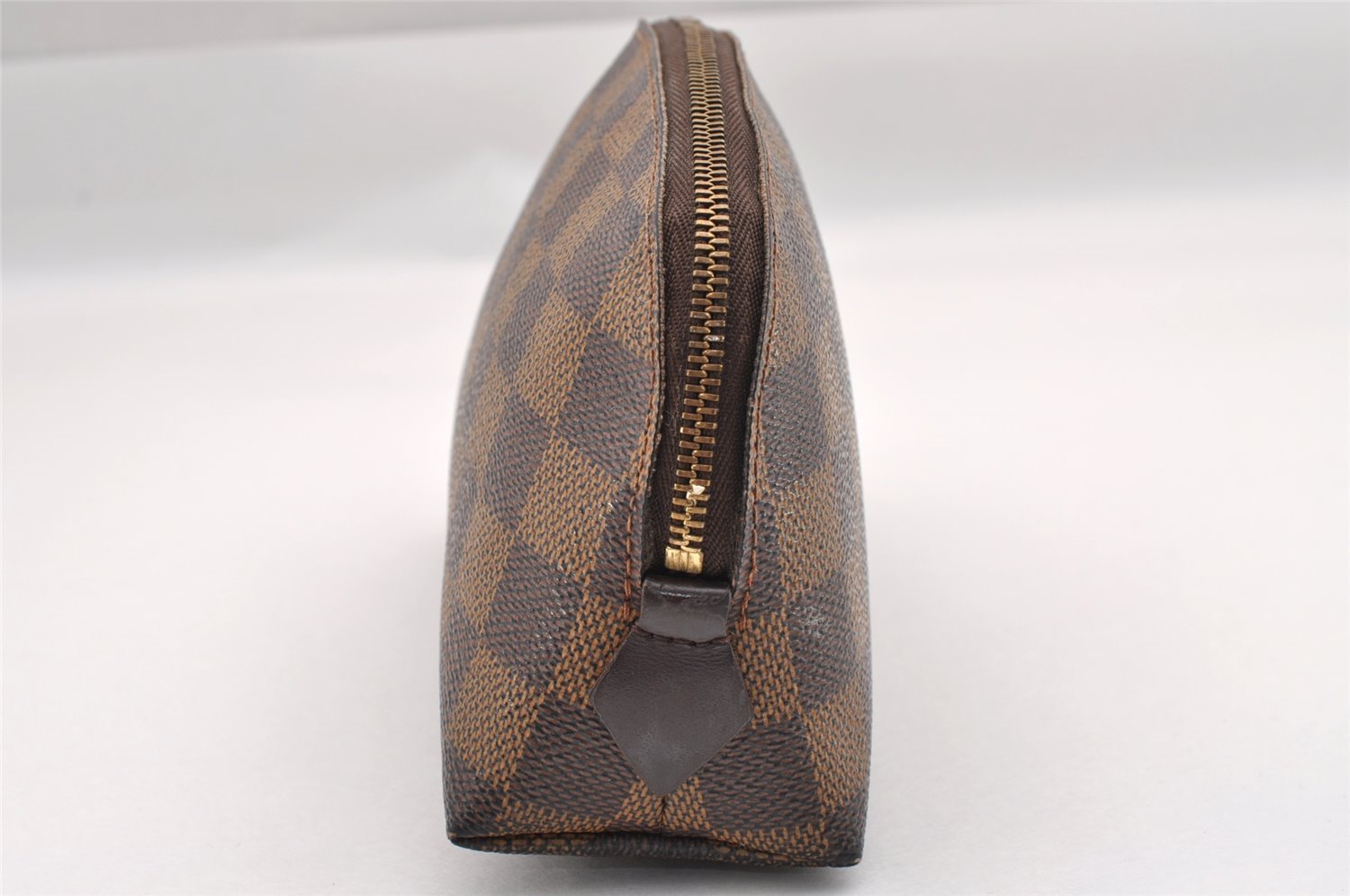 Authentic Louis Vuitton Damier Pochette Cosmetic PM Pouch N47516 LV 1016I