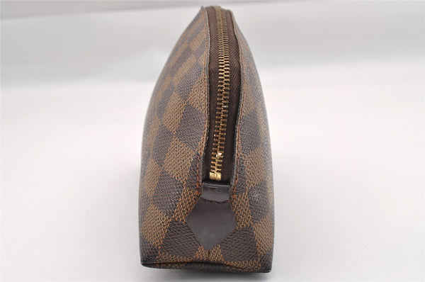 Authentic Louis Vuitton Damier Pochette Cosmetic PM Pouch N47516 LV 1016I
