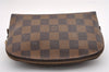 Authentic Louis Vuitton Damier Pochette Cosmetic PM Pouch N47516 LV 1016I