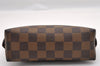Authentic Louis Vuitton Damier Pochette Cosmetic PM Pouch N47516 LV 1016I