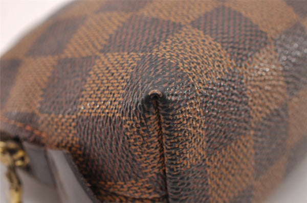 Authentic Louis Vuitton Damier Pochette Cosmetic PM Pouch N47516 LV 1016I