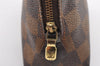 Authentic Louis Vuitton Damier Pochette Cosmetic PM Pouch N47516 LV 1016I