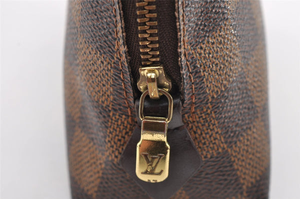 Authentic Louis Vuitton Damier Pochette Cosmetic PM Pouch N47516 LV 1016I