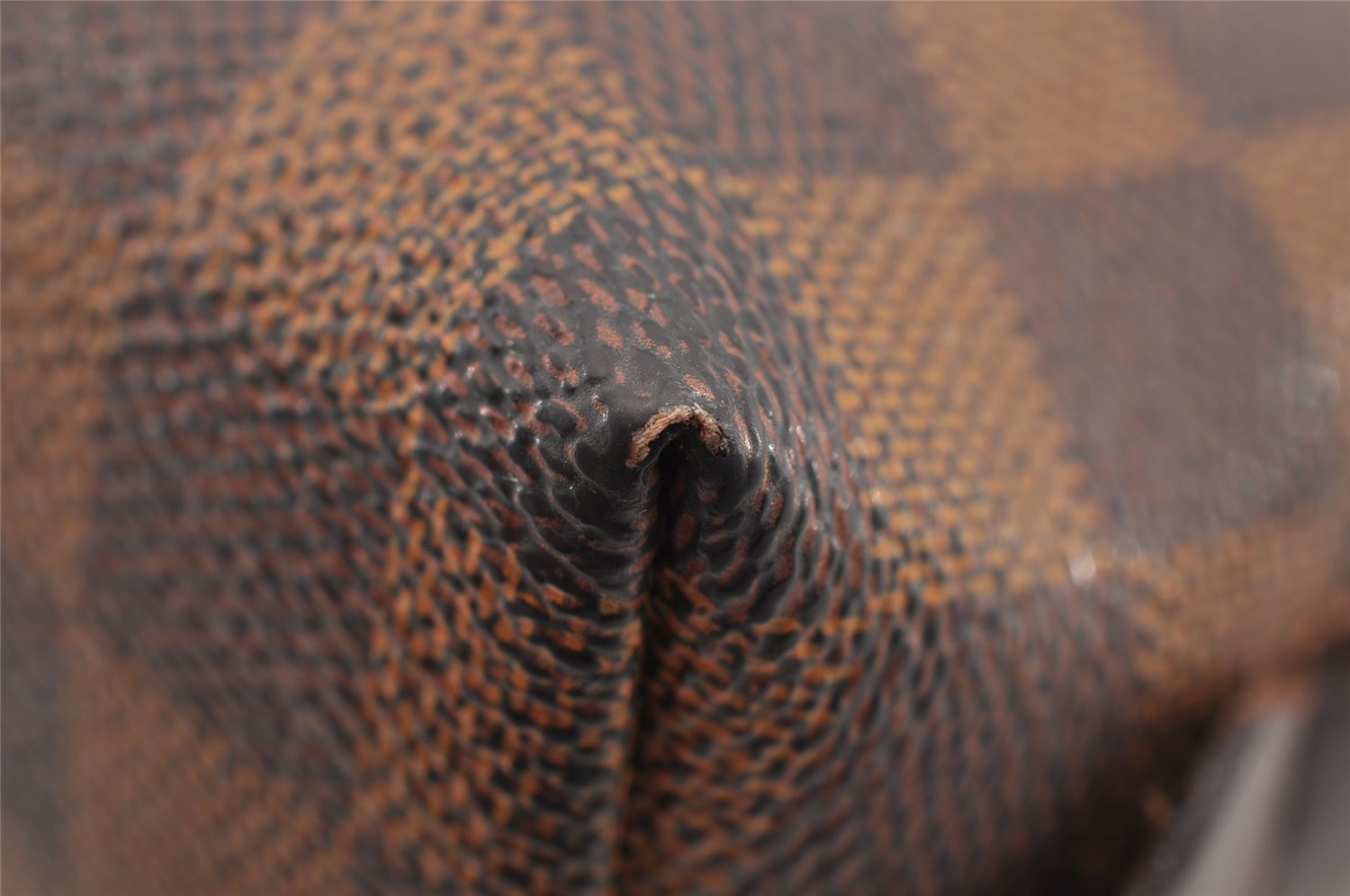 Authentic Louis Vuitton Damier Pochette Cosmetic PM Pouch N47516 LV 1016I