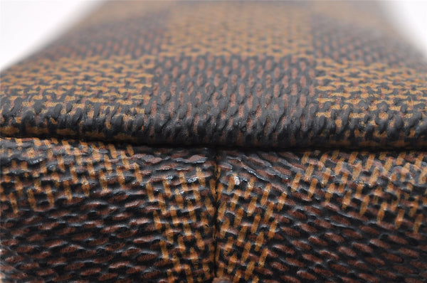 Authentic Louis Vuitton Damier Pochette Cosmetic PM Pouch N47516 LV 1016I