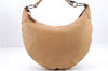 Authentic GUCCI Hand Shoulder Bag Purse Leather Beige 1017D