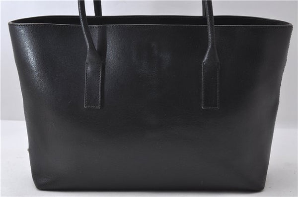 Authentic PRADA Leather Shoulder Tote Bag Purse Black 1020D