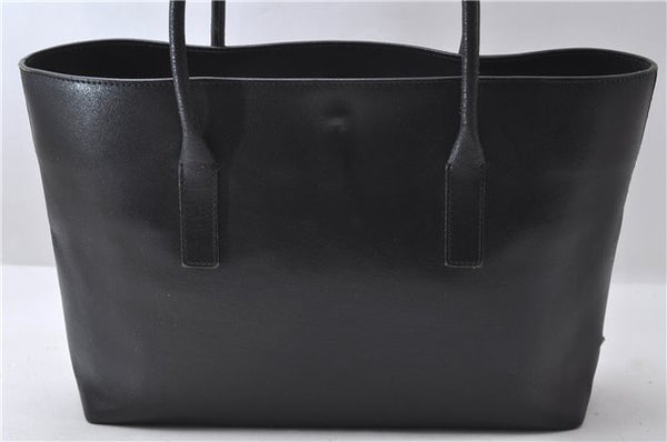 Authentic PRADA Leather Shoulder Tote Bag Purse Black 1020D