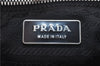 Authentic PRADA Leather Shoulder Tote Bag Purse Black 1020D