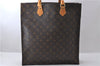 Authentic Louis Vuitton Monogram Sac Plat Hand Bag M51140 LV 1022D