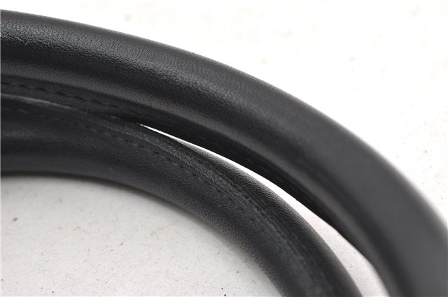 Authentic GUCCI Vintage Micro GG PVC Leather Hand Bag Purse Navy Blue 1022G