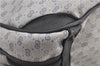 Authentic GUCCI Vintage Micro GG PVC Leather Hand Bag Purse Navy Blue 1022G